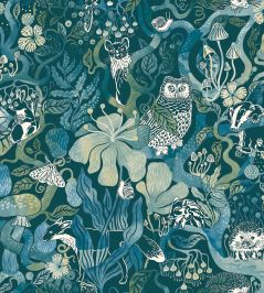 Magic Woods Wallpaper by Borastapeter Green/Blue Magic Woods Wallpaper by Borastapeter Green/Blue
