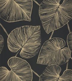 Magistral Wallpaper by Caselio Noir Or Magistral Wallpaper by Caselio Noir Or