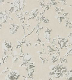 Magnolia & Pomegranate Wallpaper by Sanderson Ivory/Charcoal Magnolia & Pomegranate Wallpaper by Sanderson Ivory/Charcoal