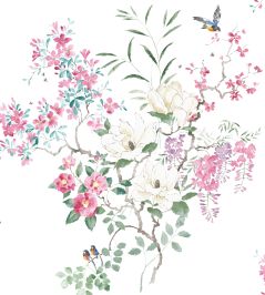 Magnolia Blossom Wallpaper by Sanderson Blossom/Leaf Magnolia Blossom Wallpaper by Sanderson Blossom/Leaf