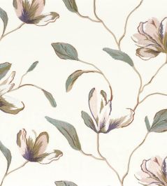 Magnolia Fabric by Camengo Lilas Magnolia Fabric by Camengo Lilas