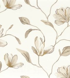 Magnolia Fabric by Camengo Nacre Magnolia Fabric by Camengo Nacre
