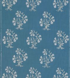 Maharani Block Print Fabric by Barneby Gates Jaipur Blue Maharani Block Print Fabric by Barneby Gates Jaipur Blue