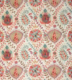 Majorelle Fabric by Nina Campbell Red Majorelle Fabric by Nina Campbell Red