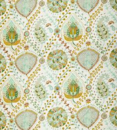Majorelle Fabric by Nina Campbell Ochre Majorelle Fabric by Nina Campbell Ochre