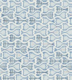 Make Fish Wallpaper by Christopher Farr Cloth Cobalt Make Fish Wallpaper by Christopher Farr Cloth Cobalt