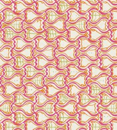 Make Fish Wallpaper by Christopher Farr Cloth Fushcia Make Fish Wallpaper by Christopher Farr Cloth Fushcia