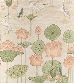 Malea Wallpaper by Thibaut Apricot Malea Wallpaper by Thibaut Apricot