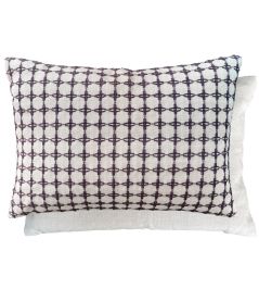 Maliana Pillow 20 x 14" by William Yeoward Heather Maliana Pillow 20 x 14" by William Yeoward Heather