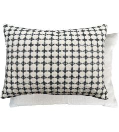 Maliana Cushion 50 x 35cm by William Yeoward Noir Maliana Cushion 50 x 35cm by William Yeoward Noir