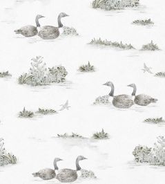 Mallard Duck Wallpaper by Coordonne Silver Mallard Duck Wallpaper by Coordonne Silver