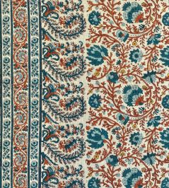 Mallow Border Fabric by Ian Sanderson Cortez Mallow Border Fabric by Ian Sanderson Cortez