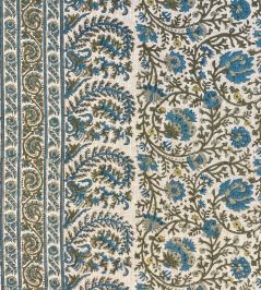 Mallow Border Fabric by Ian Sanderson Sea Kelp Mallow Border Fabric by Ian Sanderson Sea Kelp