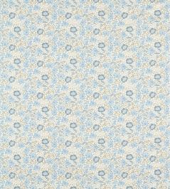 Mallow Fabric by Clarke & Clarke Denim/Ivory Mallow Fabric by Clarke & Clarke Denim/Ivory