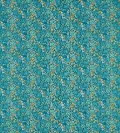 Mallow Fabric by Clarke & Clarke Teal Mallow Fabric by Clarke & Clarke Teal