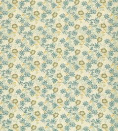 Mallow Jacquard Fabric by Clarke & Clarke Mineral/Chartreuse Mallow Jacquard Fabric by Clarke & Clarke Mineral/Chartreuse