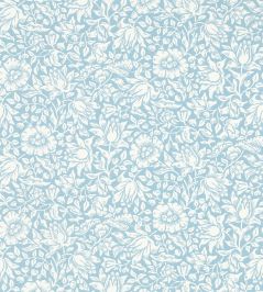 Mallow Wallpaper by Morris & Co Powder Blue Mallow Wallpaper by Morris & Co Powder Blue