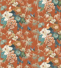 Maluku Fabric by Arley House Burnt Orange Maluku Fabric by Arley House Burnt Orange