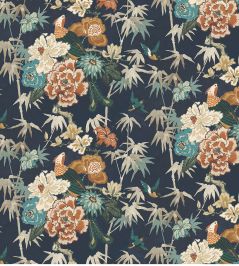 Maluku Fabric by Arley House Indigo Maluku Fabric by Arley House Indigo