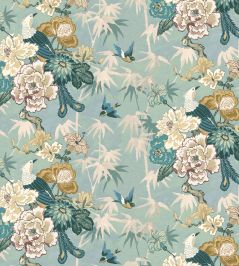 Maluku Fabric by Arley House Jade Maluku Fabric by Arley House Jade