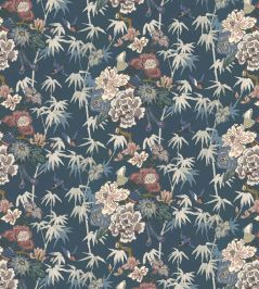 Maluku Wallpaper by Arley House Prussian Blue Maluku Wallpaper by Arley House Prussian Blue