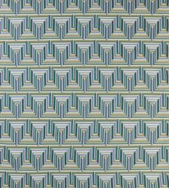 Mambo Fabric by Osborne & Little Blue Mambo Fabric by Osborne & Little Blue
