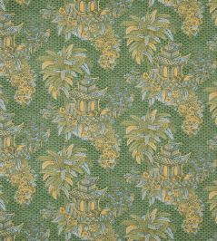 Mandalay Fabric by Marvic Vert/Jaune Mandalay Fabric by Marvic Vert/Jaune