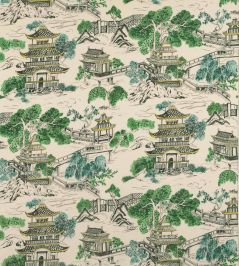 Mandarin Fabric by Manuel Canovas Vert d'Eau Mandarin Fabric by Manuel Canovas Vert d'Eau