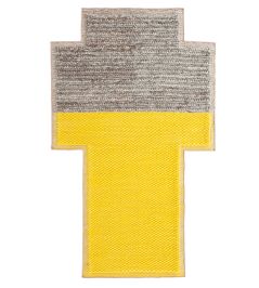 Mangas Space Plait Rug by GAN Yellow Mangas Space Plait Rug by GAN Yellow