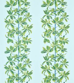 Mangrove Tree Fabric by Thibaut Turqoise Mangrove Tree Fabric by Thibaut Turqoise