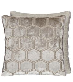 Manipur Cushion 43 x 43cm by Designers Guild Dove Manipur Cushion 43 x 43cm by Designers Guild Dove