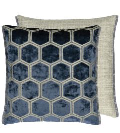 Manipur Cushion 43 x 43cm by Designers Guild Midnight Manipur Cushion 43 x 43cm by Designers Guild Midnight