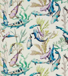 Salina Wallpaper by Manuel Canovas Turquoise Salina Wallpaper by Manuel Canovas Turquoise