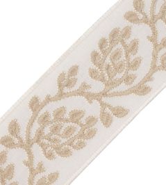 Mare Embroidered Border Trimming by Samuel & Sons Oyster Mare Embroidered Border Trimming by Samuel & Sons Oyster
