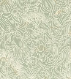 Maree Haute Wallpaper by Casamance Vert Maree Haute Wallpaper by Casamance Vert