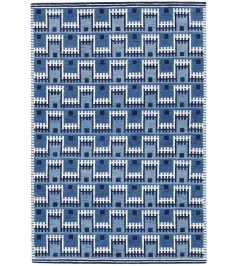 Marga Rug by William Yeoward Indigo Marga Rug by William Yeoward Indigo