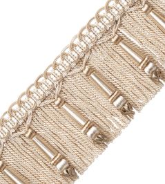 Margaux Beaded Bullion Fringe Trimming by Samuel & Sons Ecru Margaux Beaded Bullion Fringe Trimming by Samuel & Sons Ecru