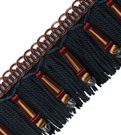 Margaux Beaded Bullion Fringe Trimming by Samuel & Sons Gem Margaux Beaded Bullion Fringe Trimming by Samuel & Sons Gem