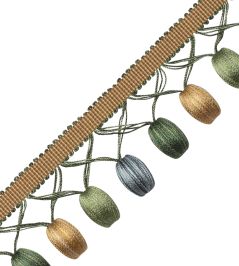 Margaux Beaded Fringe Trimming by Samuel & Sons Foret Margaux Beaded Fringe Trimming by Samuel & Sons Foret