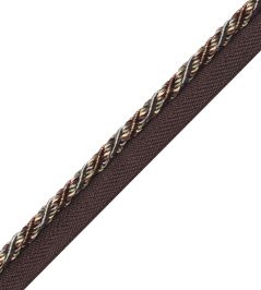 Margaux Cord With Tape Trimming by Samuel & Sons Aubergine Margaux Cord With Tape Trimming by Samuel & Sons Aubergine