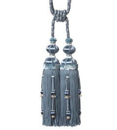 Margaux Double Tassel Tieback Trimming by Samuel & Sons Bleuet Margaux Double Tassel Tieback Trimming by Samuel & Sons Bleuet