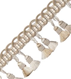 Margaux Tassel Fringe Trimming by Samuel & Sons Ecru Margaux Tassel Fringe Trimming by Samuel & Sons Ecru