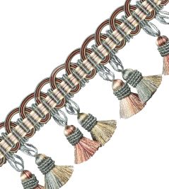 Margaux Tassel Fringe Trimming by Samuel & Sons Hydrengia Antique Margaux Tassel Fringe Trimming by Samuel & Sons Hydrengia Antique