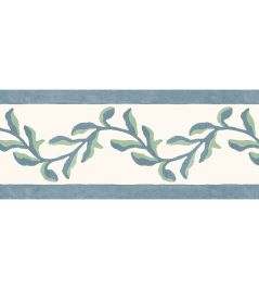 Mariana Floral Border Wallpaper by DADO Blue and Green Mariana Floral Border Wallpaper by DADO Blue and Green