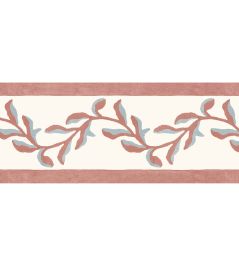 Mariana Floral Border Wallpaper by DADO Red and Blue Mariana Floral Border Wallpaper by DADO Red and Blue