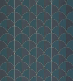 Mariette Wallpaper by Caselio Bleu nuit Mariette Wallpaper by Caselio Bleu nuit