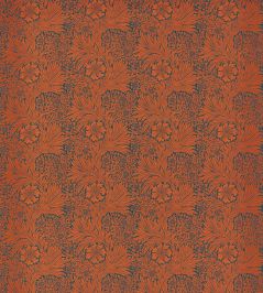 Marigold Fabric by Morris & Co Navy/Burnt Orange Marigold Fabric by Morris & Co Navy/Burnt Orange