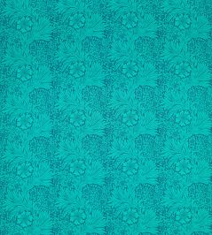 Marigold Fabric by Morris & Co Navy/Turquoise Marigold Fabric by Morris & Co Navy/Turquoise