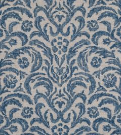Marlborough Fabric by Fermoie Blue Marlborough Fabric by Fermoie Blue