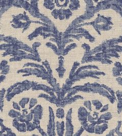 Marlborough Wallpaper by Fermoie Deep Blue Marlborough Wallpaper by Fermoie Deep Blue